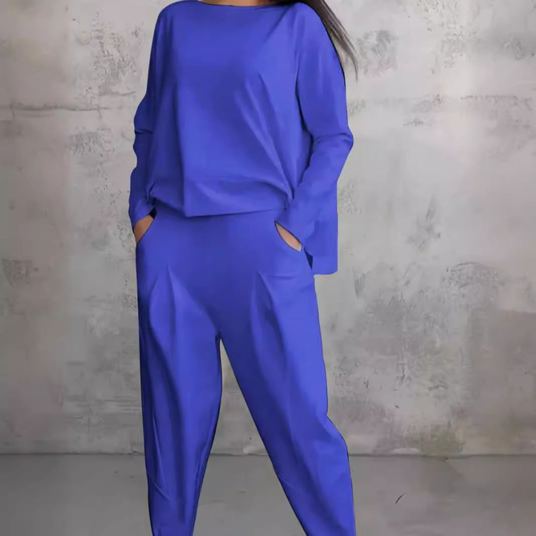 Women's casual two-piece set made of high-quality fabric, size