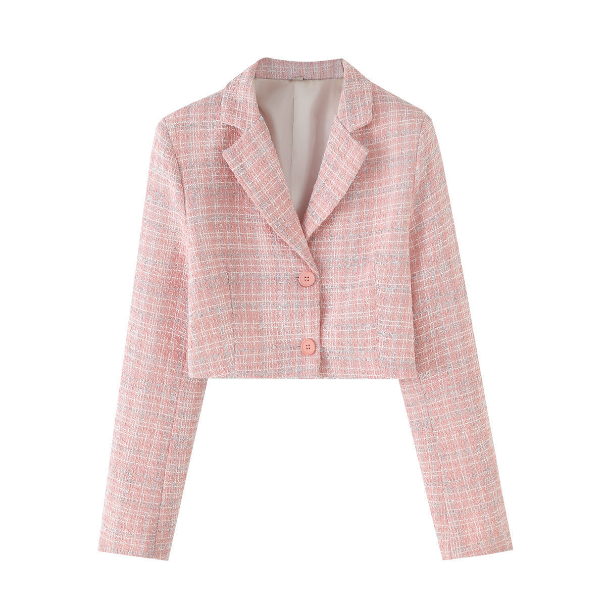 GR | Long-sleeved suit top & short skirt set