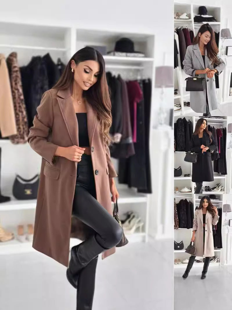 Women's elegant longer coat