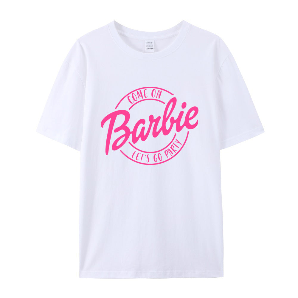 GR | Retro Party Barbie Print T-shirt