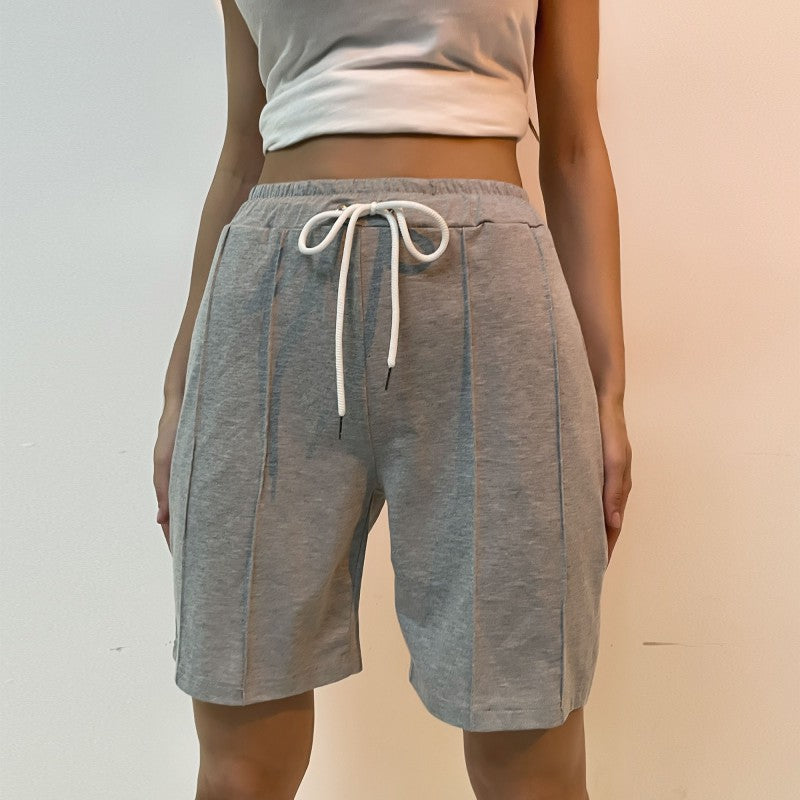 Damen Baumwoll-Shorts mit elastischem Bund und praktischen Taschen GR