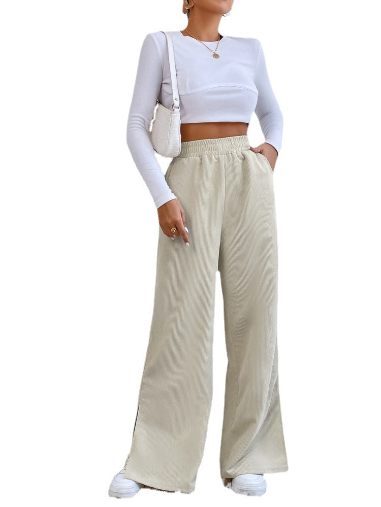 GR with high waist and corduroy fabric