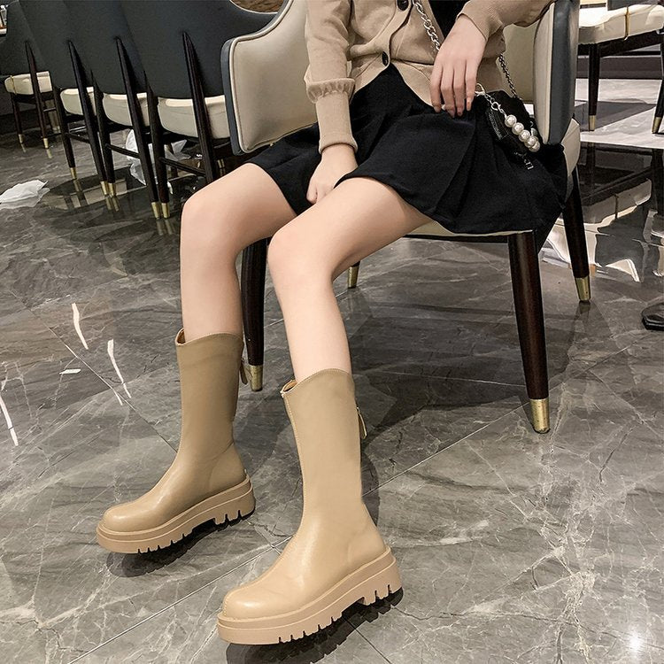 Women's rubber boots with non-slip sole and high shaft, size GR