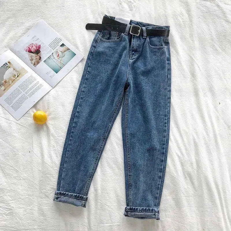 GR | Women high-waisted jeans straight