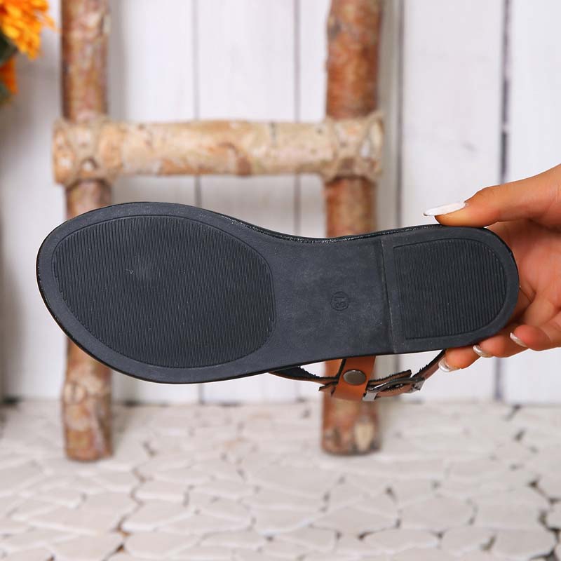 GR | Minimalist Sandals with Buckle for Women