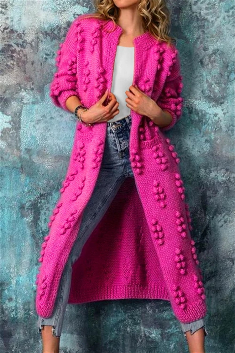 GR | Long knitted vest for women