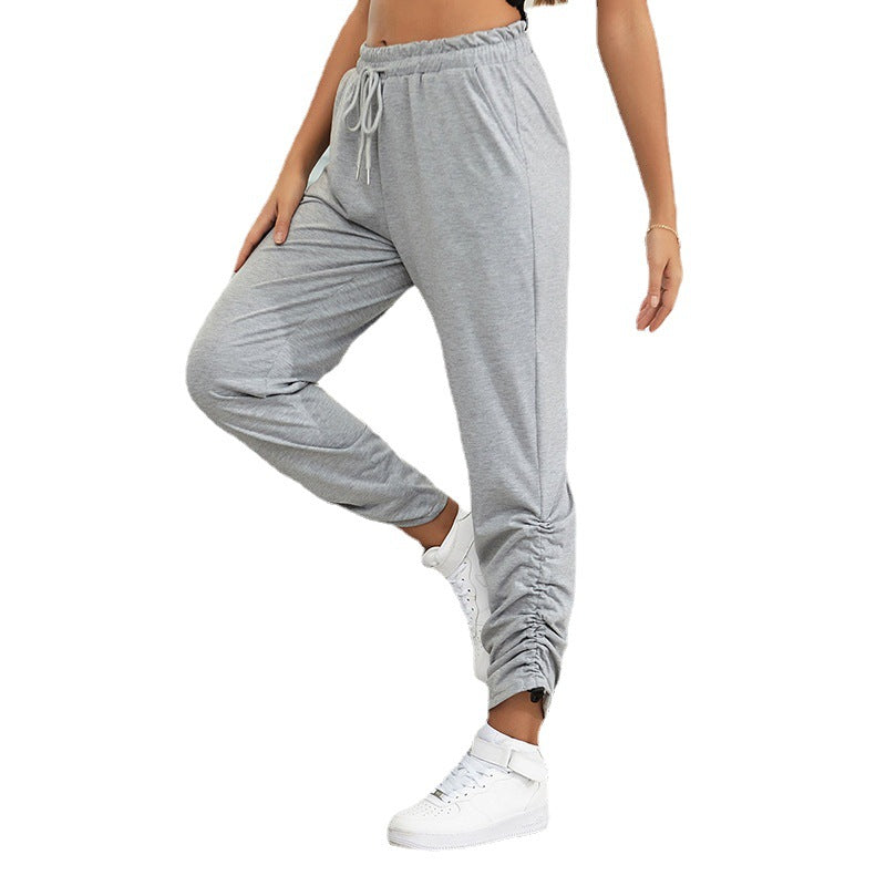 Damen Jogginghose mit stylischem Rüschendetail GR