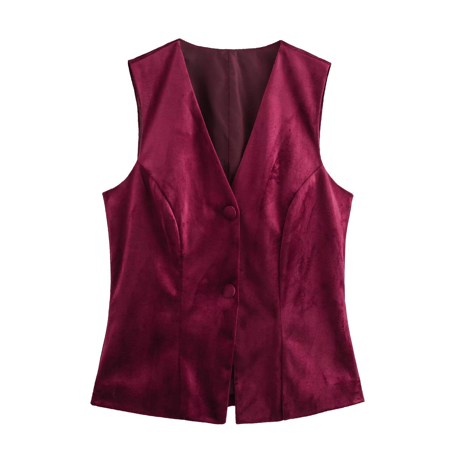 GR | Velvet sleeveless vest top