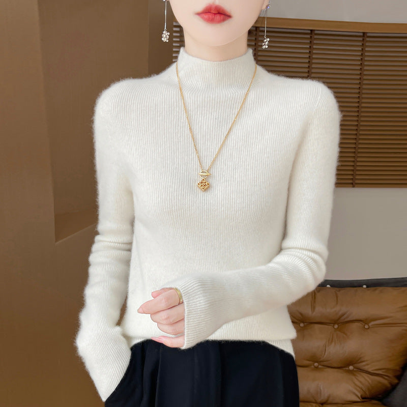 GR | Eleganter Pullover Aus Besticktem Blumenstrick Für Frauen