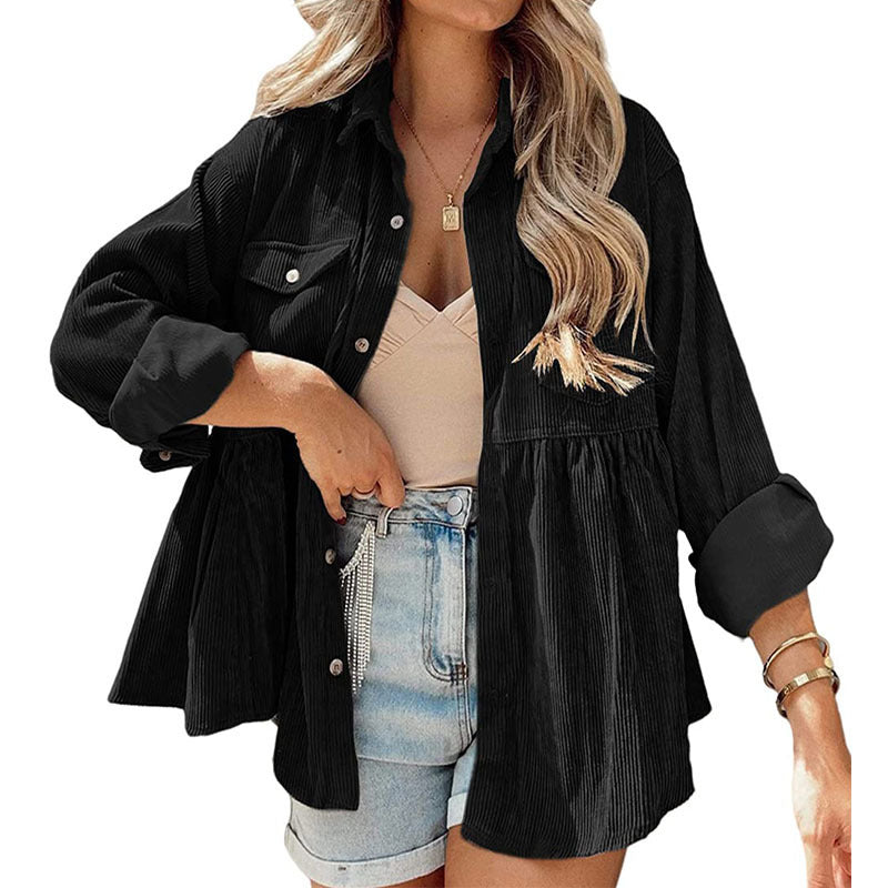 GR | Come Around Corduroy Babydoll Jacket (Made of Polyester)
