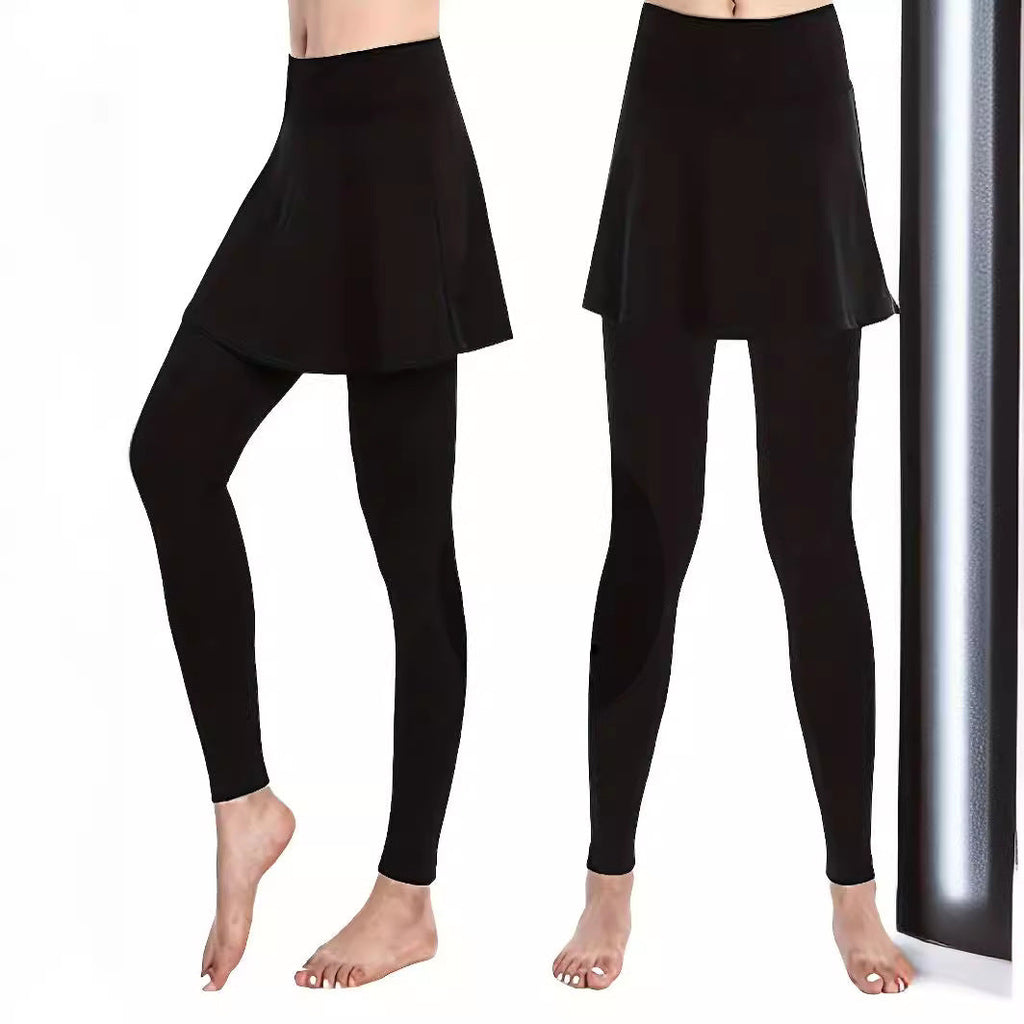 Damen Leggings mit schwingendem Rock GR