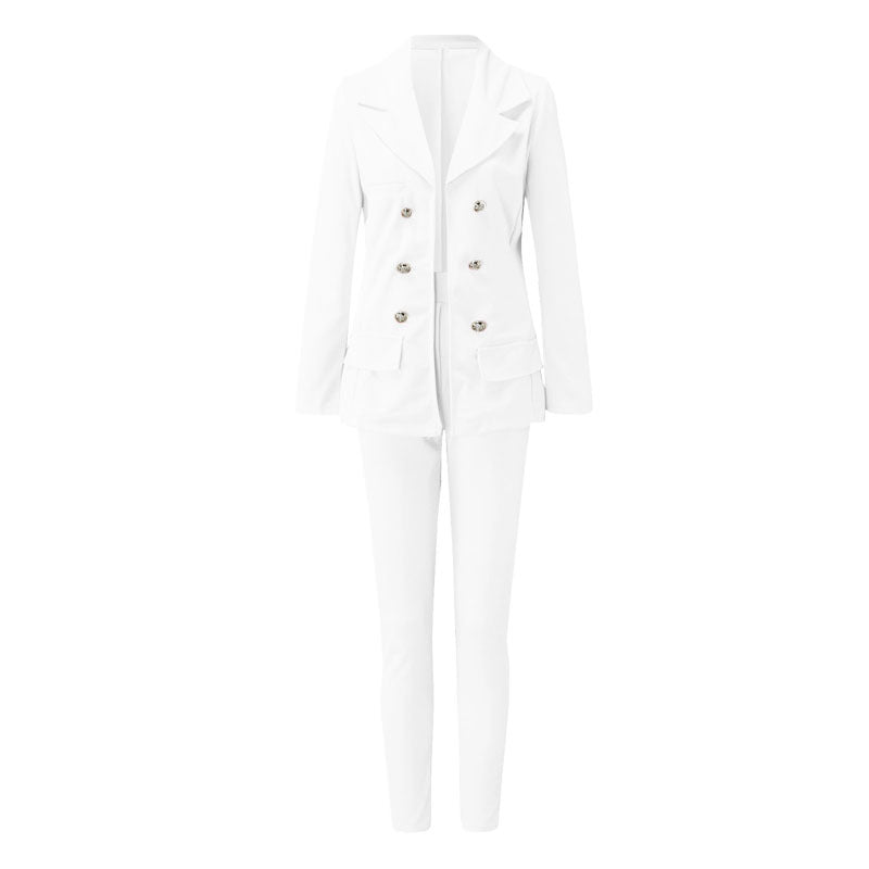 GR | Single-breasted suit trousers set 
