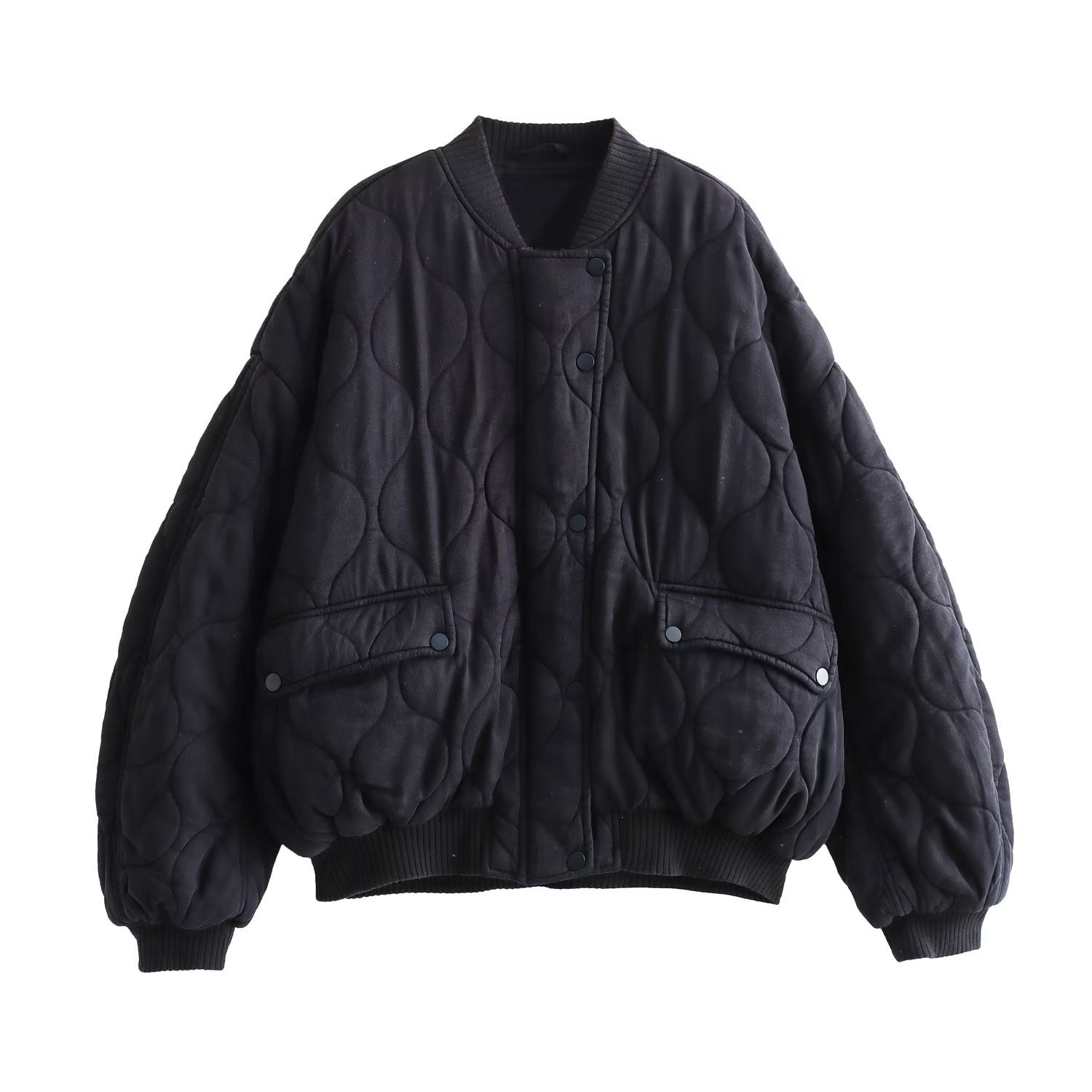 GR | Quilted, Oversized Bomber Jacket