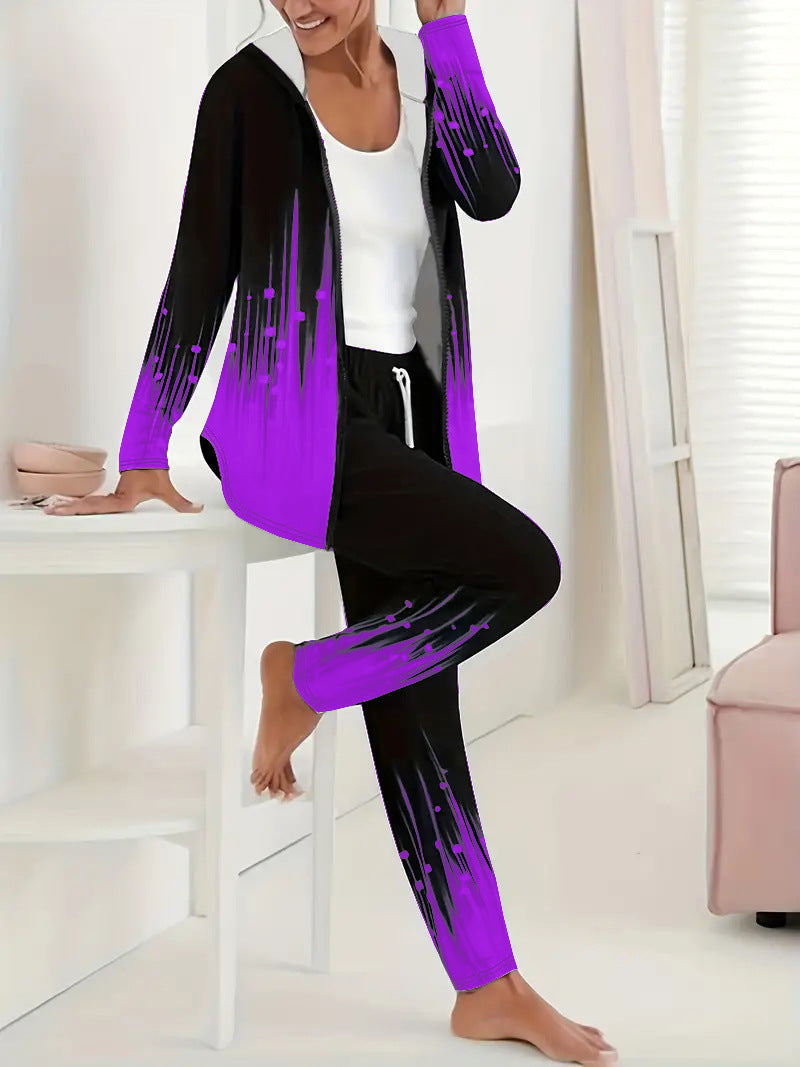 Damen Sportanzug mit einzigartigen Farbverlaufseffekten GR