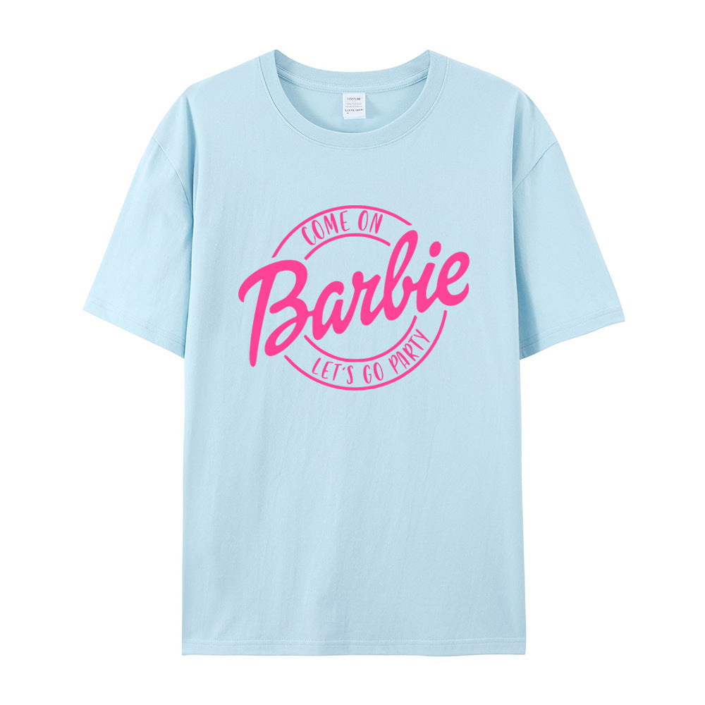GR | Retro Party Barbie Print T-shirt