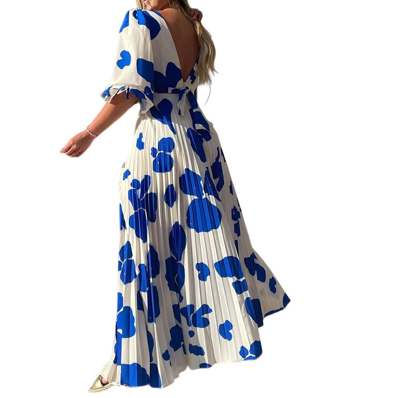 GR | Elegantes bedrucktes Kleid in modischer Passform