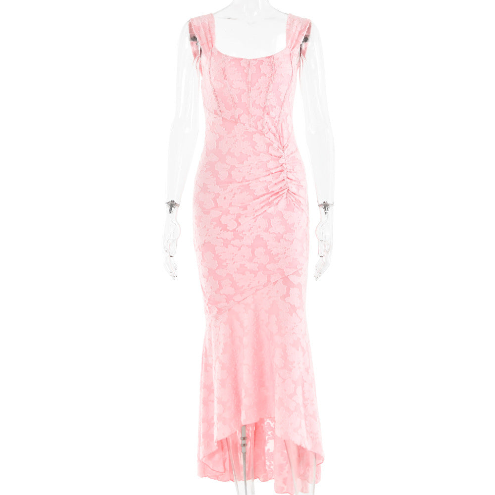 Women's sheath dress with a unique draping effect by GR