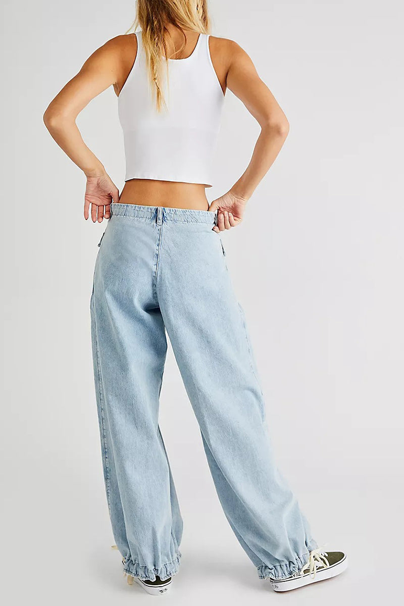 GR | Taschen Schnürung Ballon Jeans