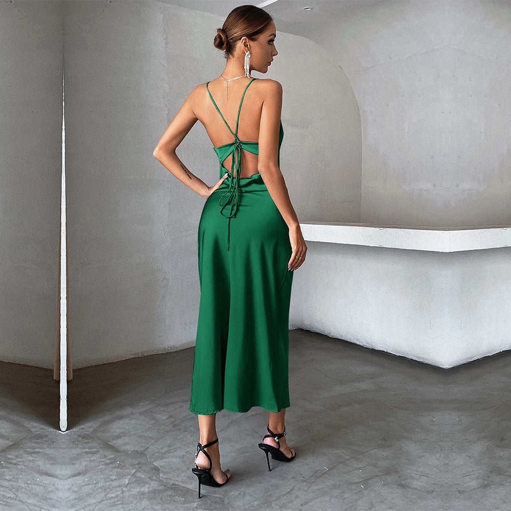 Women's elegant and flowing evening dress, size