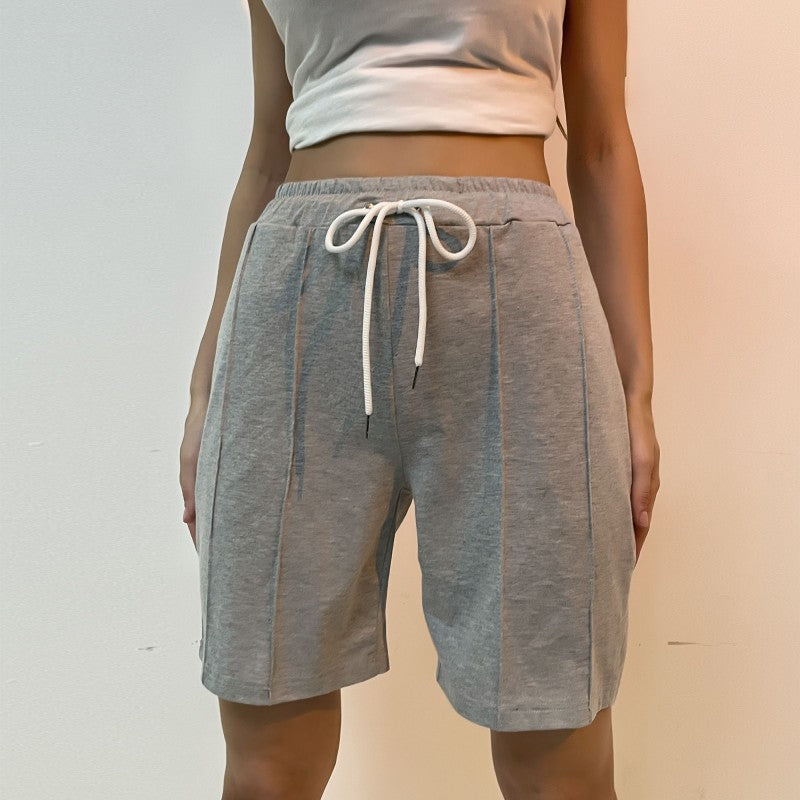 Damen Baumwoll-Shorts mit elastischem Bund und praktischen Taschen GR
