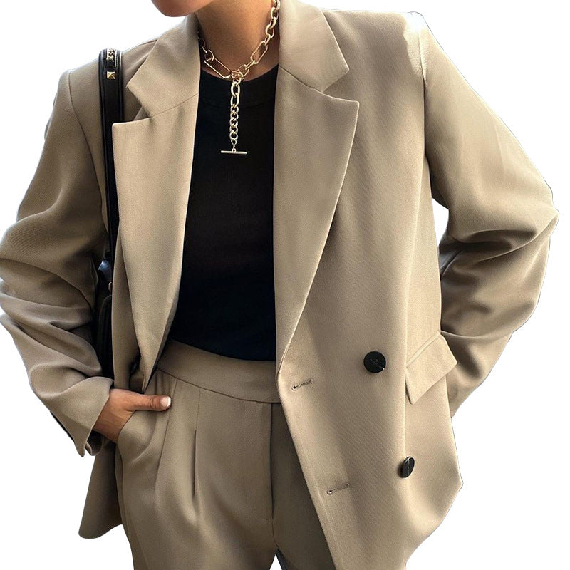 Women's suit jacket and trousers in an elegant oversized style, size GR