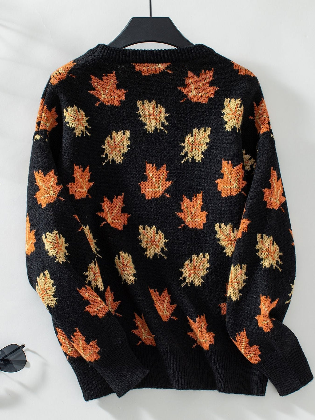 GR Maple Leaf Jacquard Freizeit Pullover Sweater