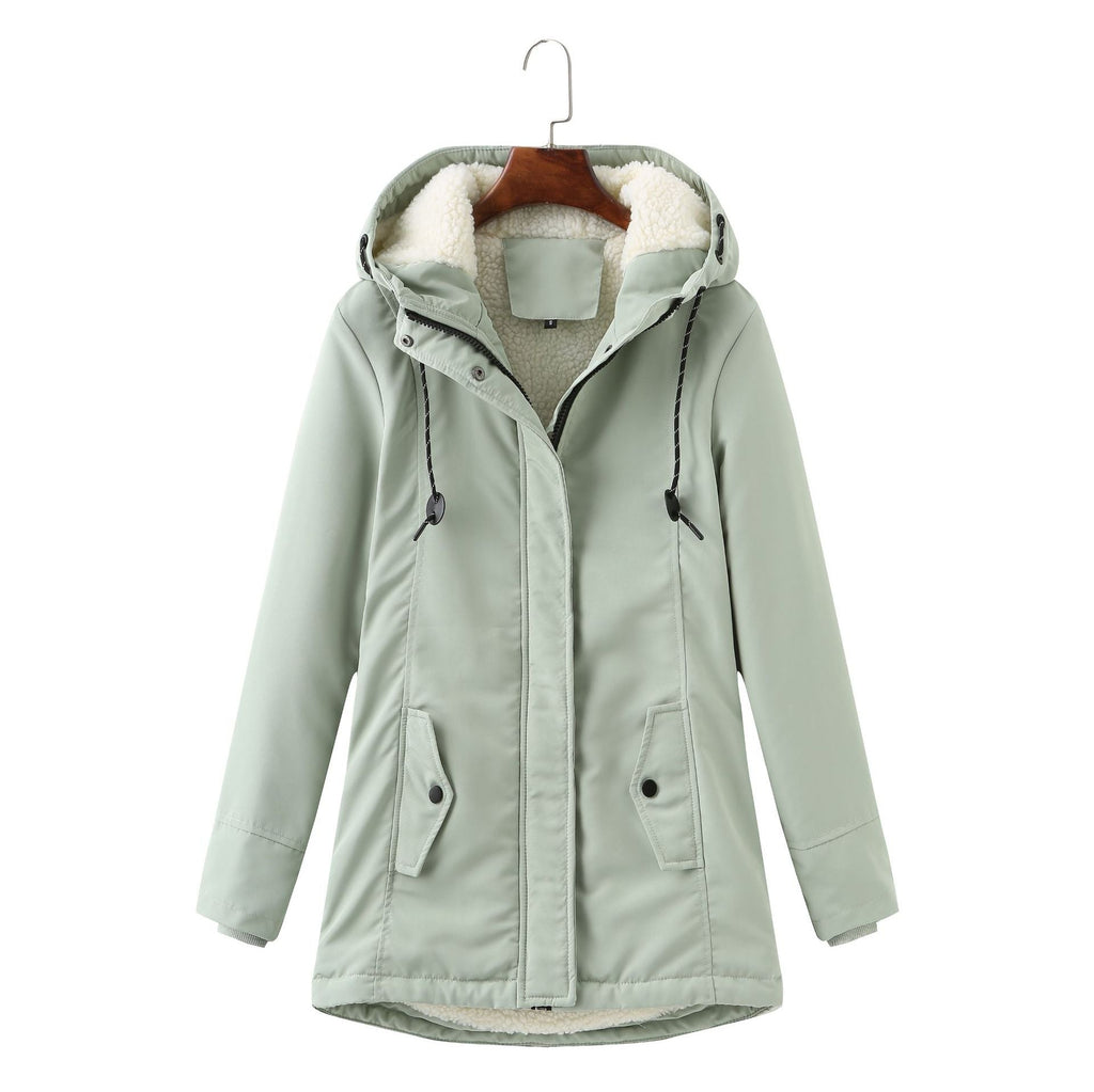GR | Casual winter jacket with fur lining for women