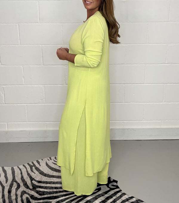 GR | Split Long Top and Pants Set 