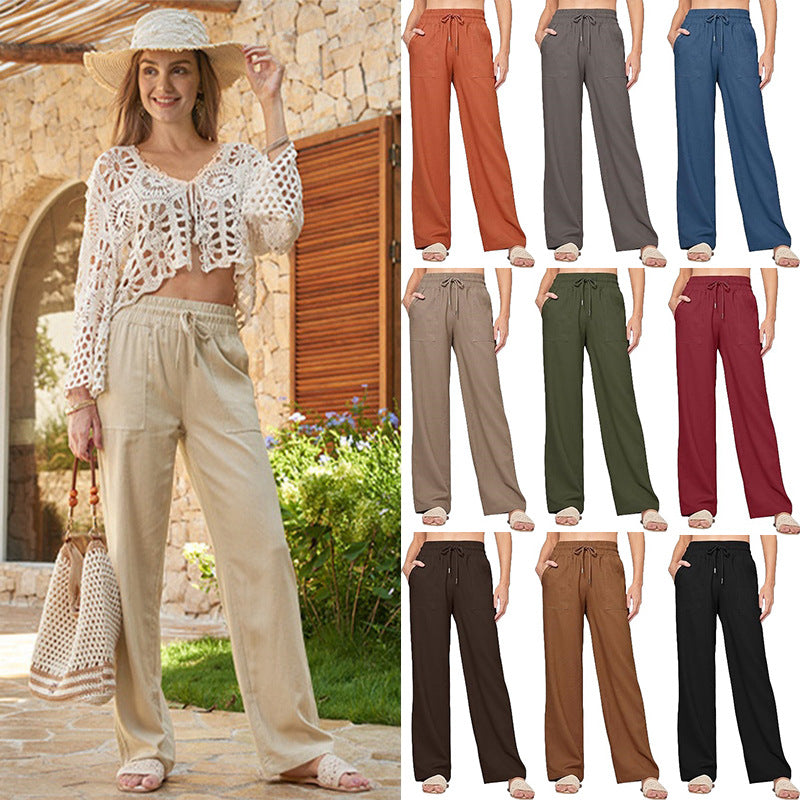 Damen Bequeme Weite Sommerhose GR