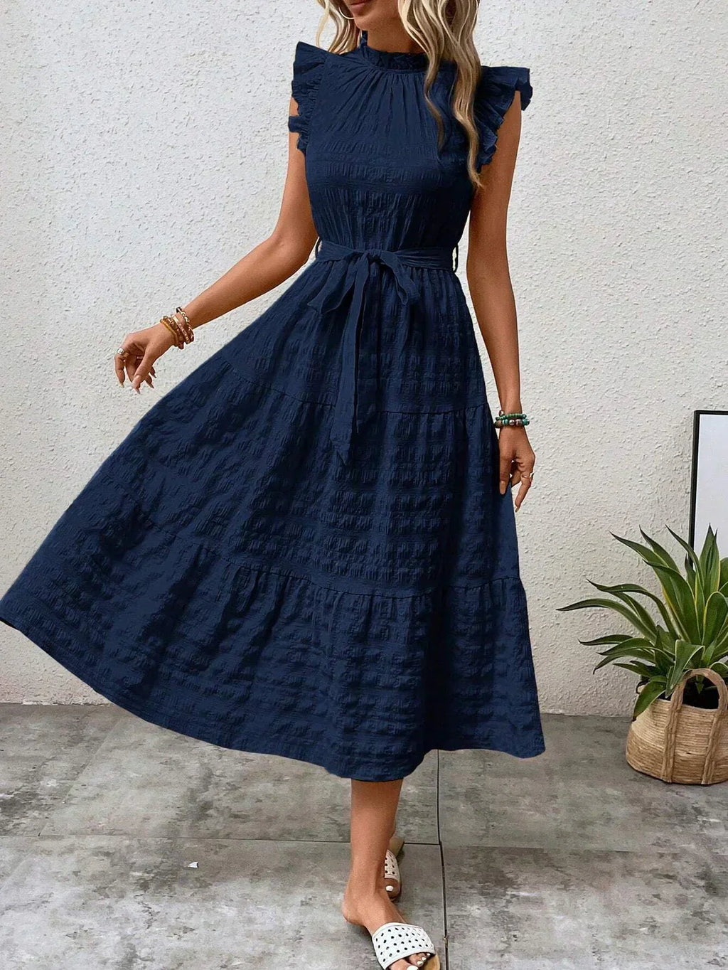 GR | Bezauberndes Midikleid aus Baumwolle