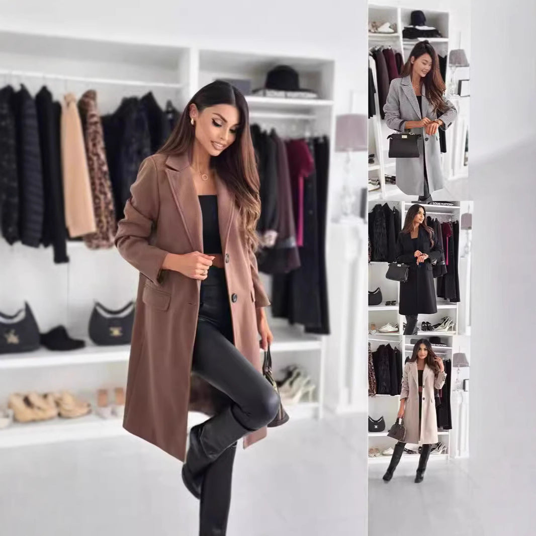 Women's elegant longer coat