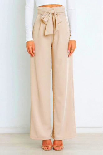 GR | Stylish lacing bow summer trousers 