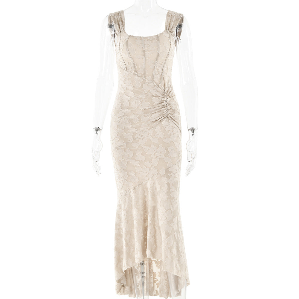 Women's sheath dress with a unique draping effect by GR