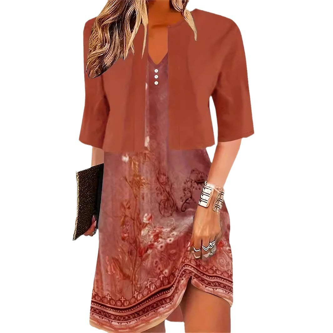 GR | Elegantes Langrock Zwei-Teile Kleid