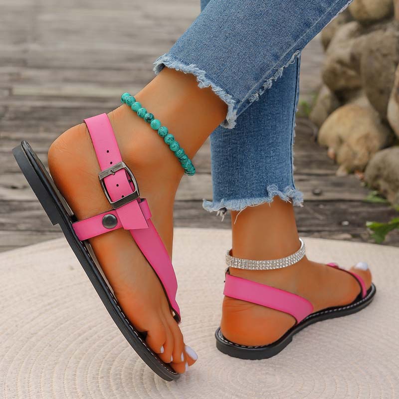 GR | Minimalist Sandals with Buckle for Women