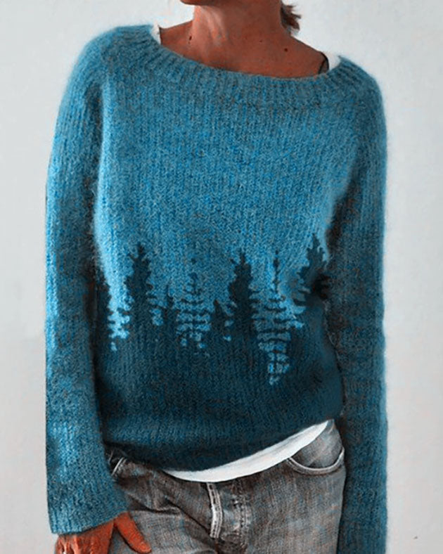GR Waldmuster Pullover-Sweater