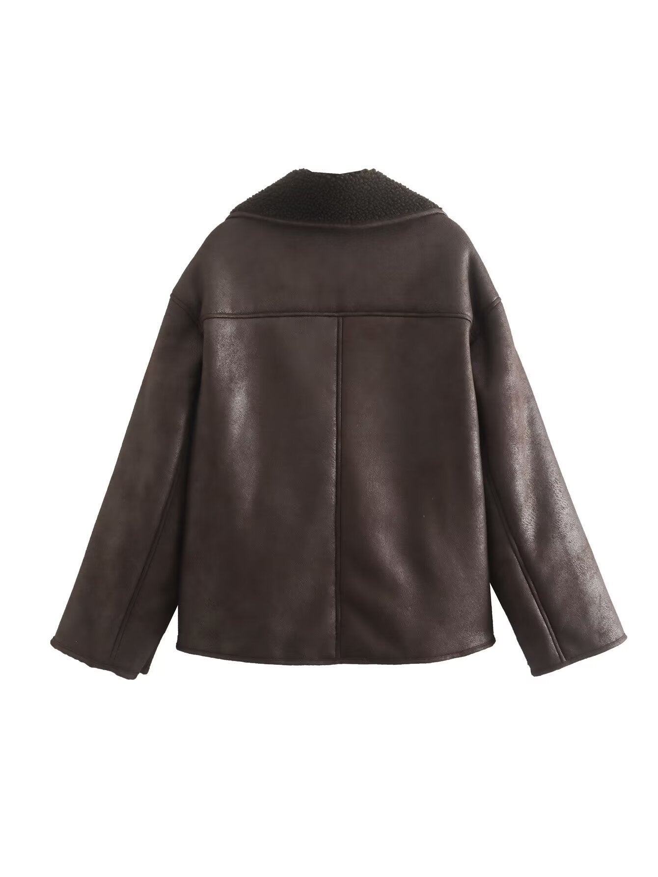 GR | Classic Short Leather Jacket Women's