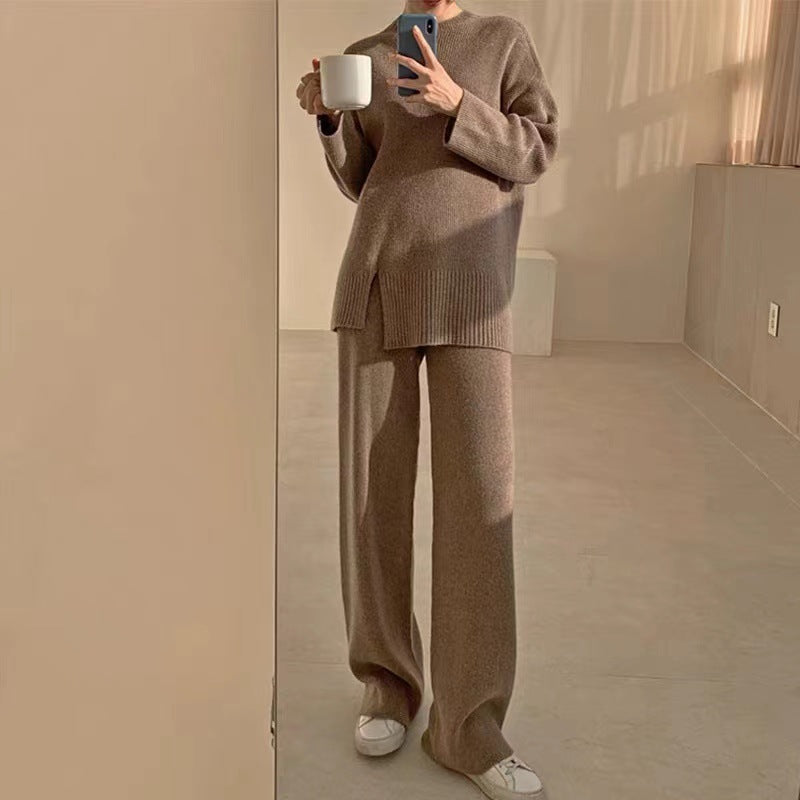 GR | Straight-leg wide-leg trouser suit 