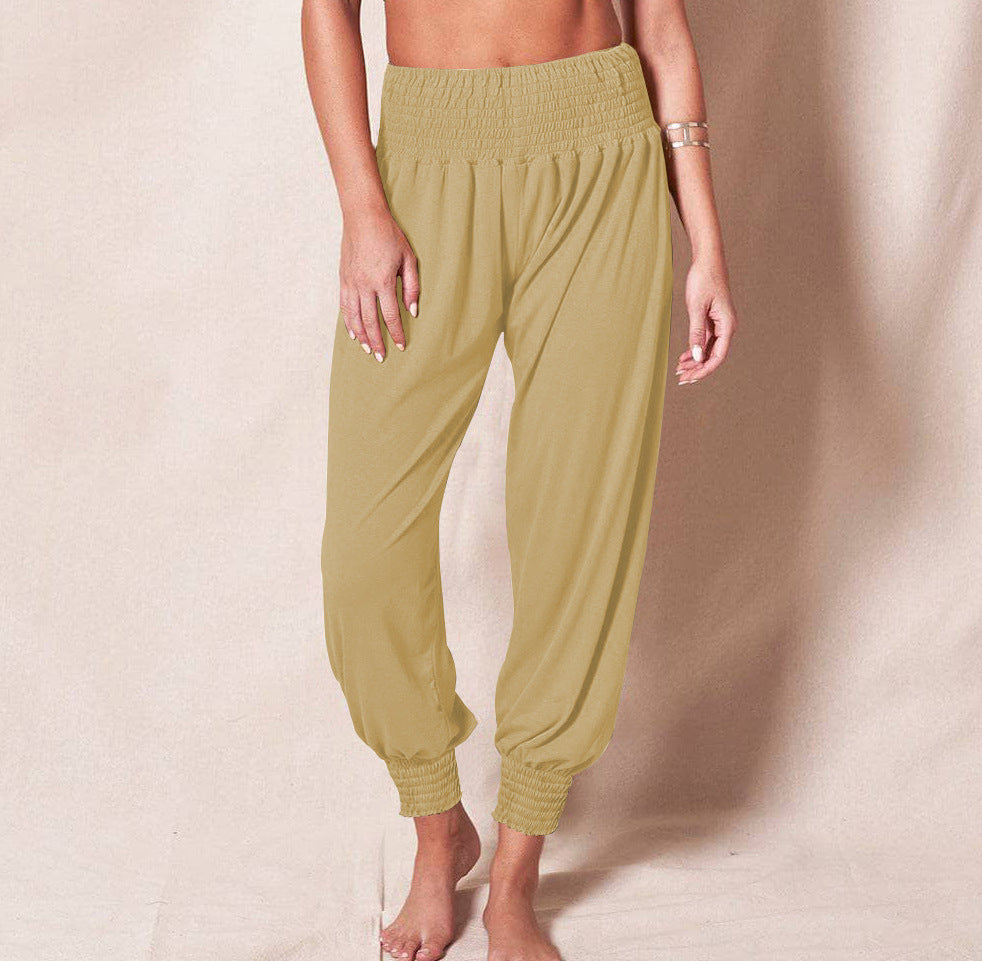Damen luftige Sommerhose mit elastischem Bund GR