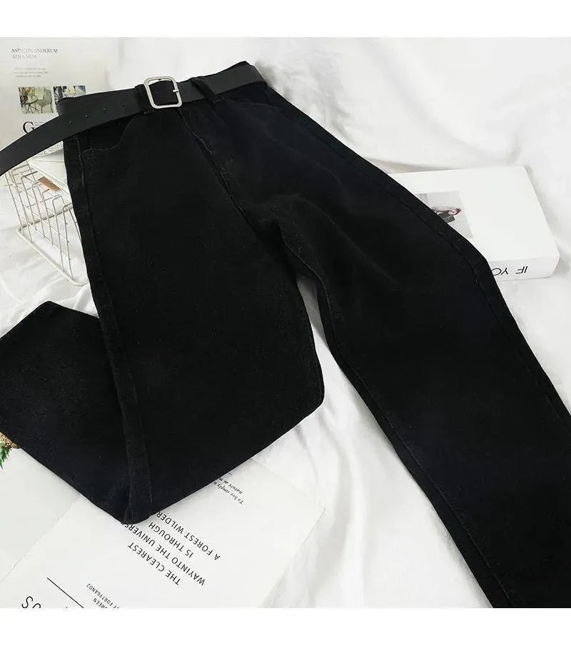 GR | Women high-waisted jeans straight
