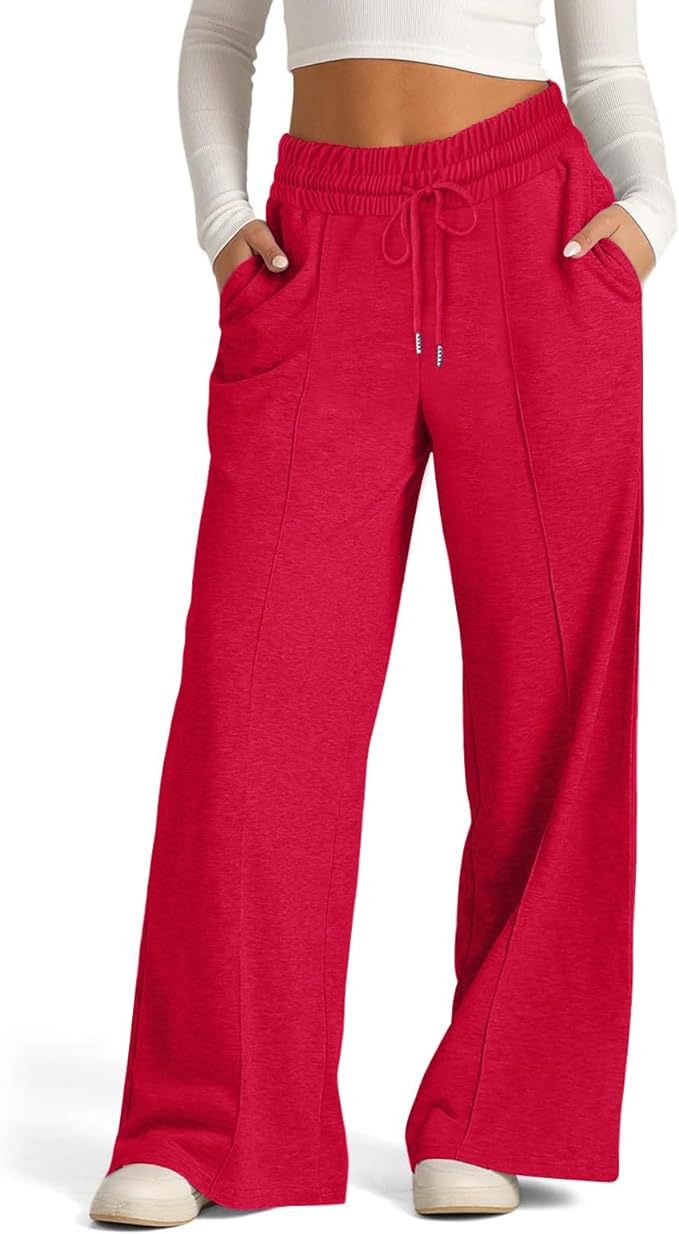 Damen Bequeme und lässige Freizeithosen mit elastischem Bund und seitlichen Taschen GR