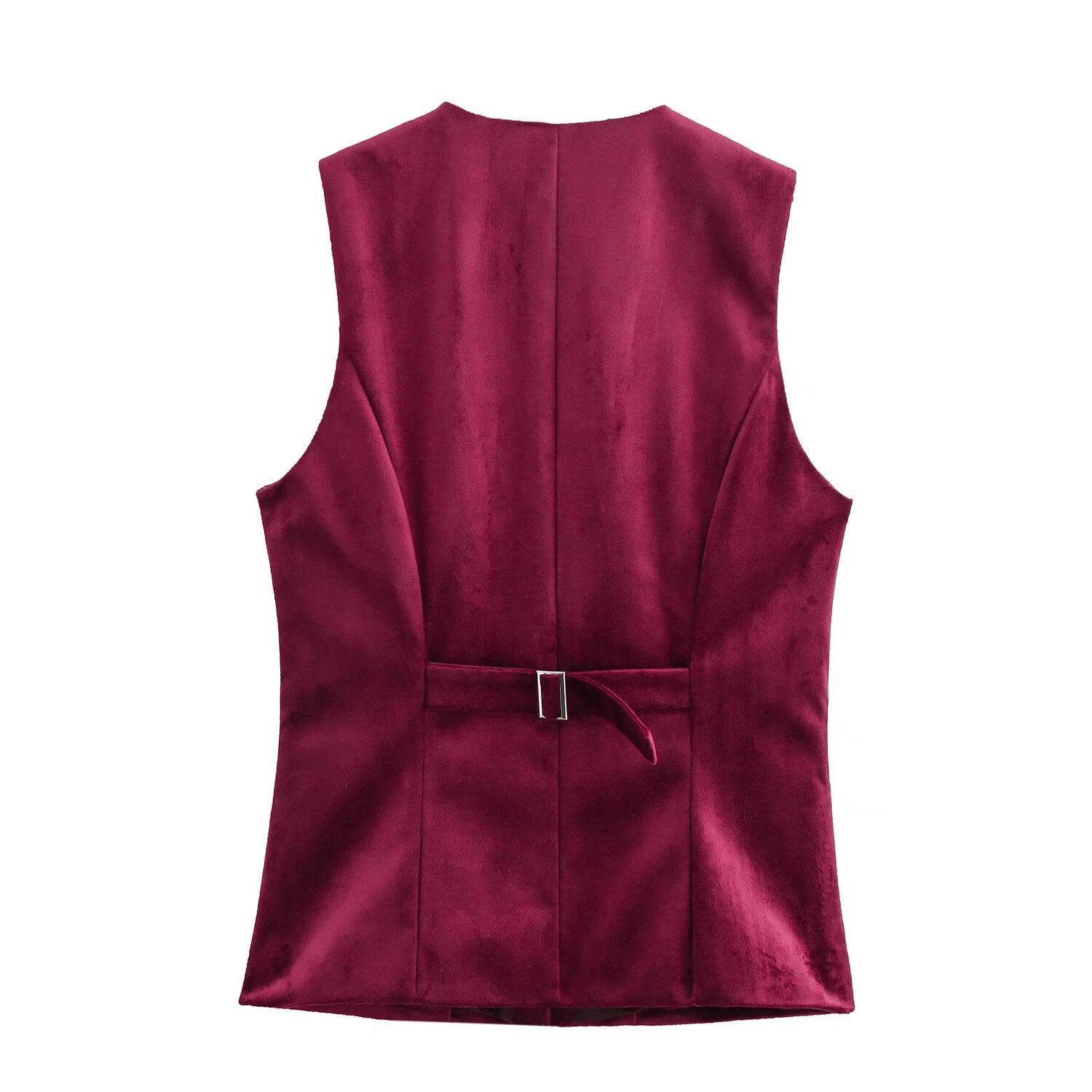 GR | Velvet sleeveless vest top