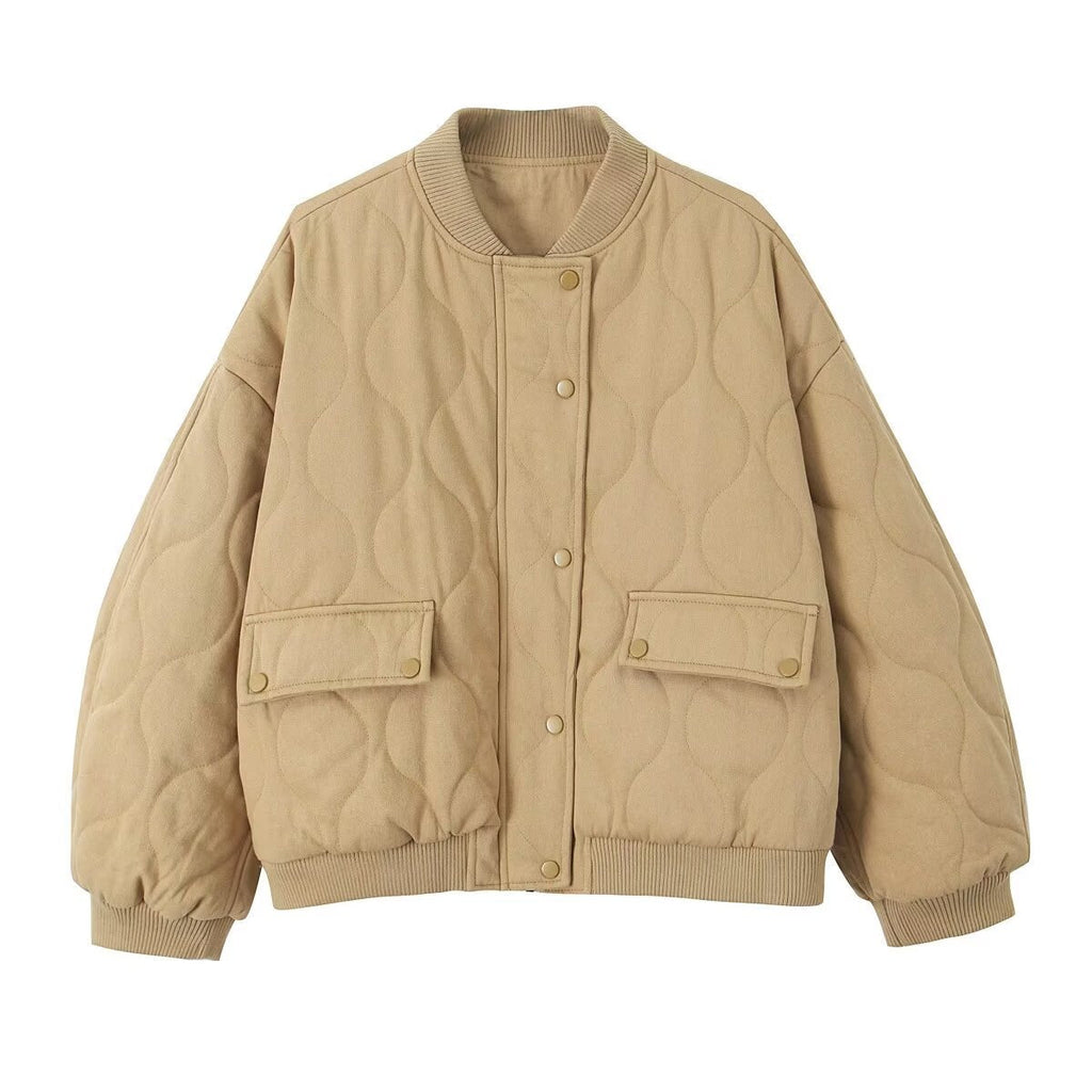 GR | Quilted, Oversized Bomber Jacket