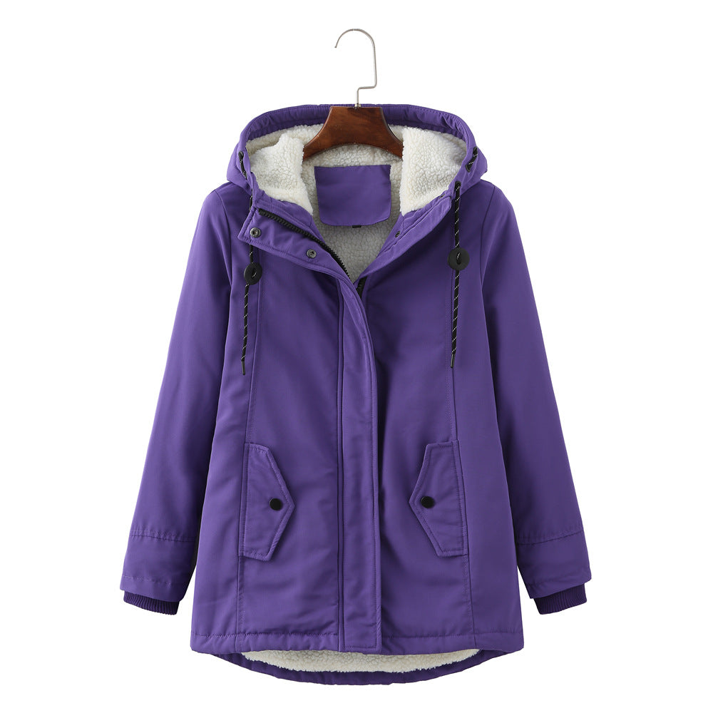 GR | Casual winter jacket with fur lining for women