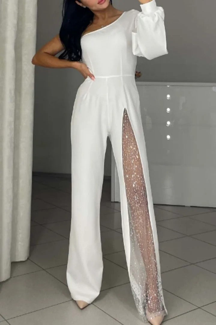 GR | Sexy one-sided high-slit jumpsuit