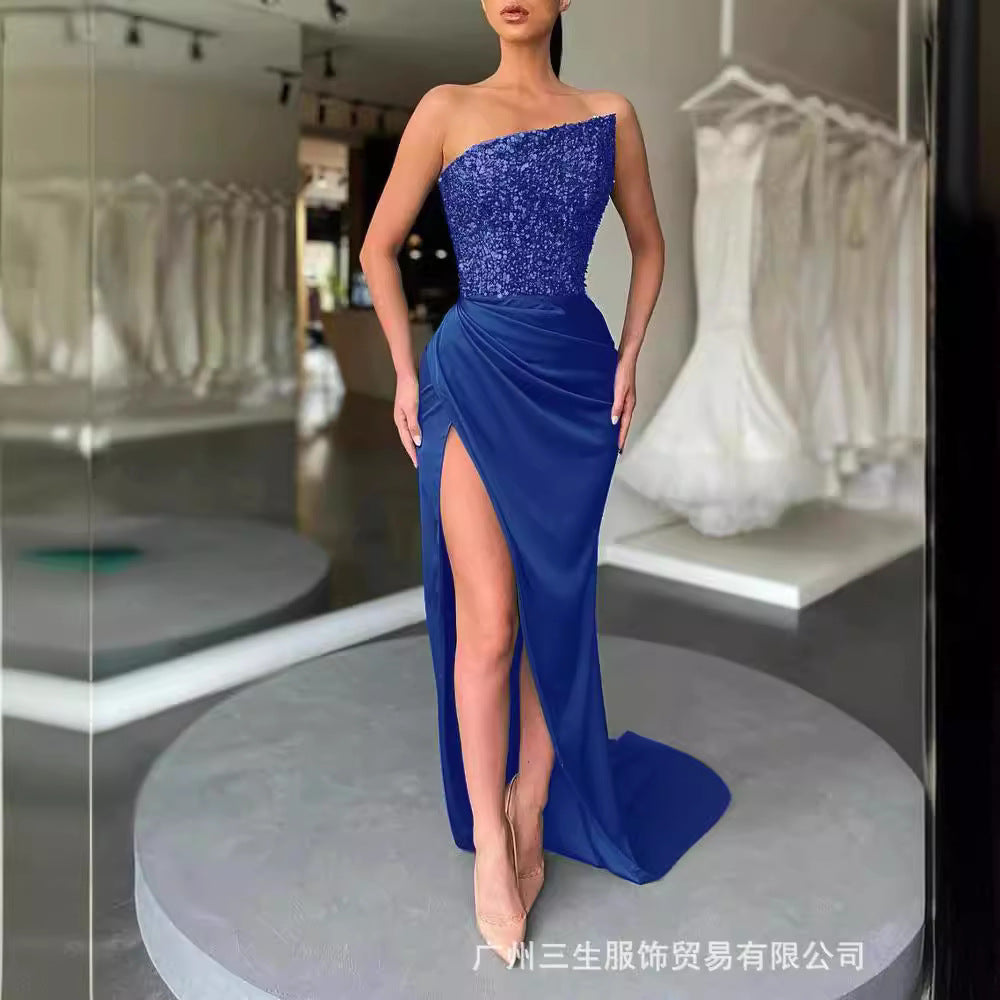 GR | Elegantes mittellanges Abendkleid