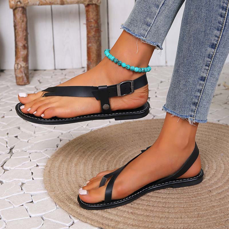 GR | Minimalist Sandals with Buckle for Women