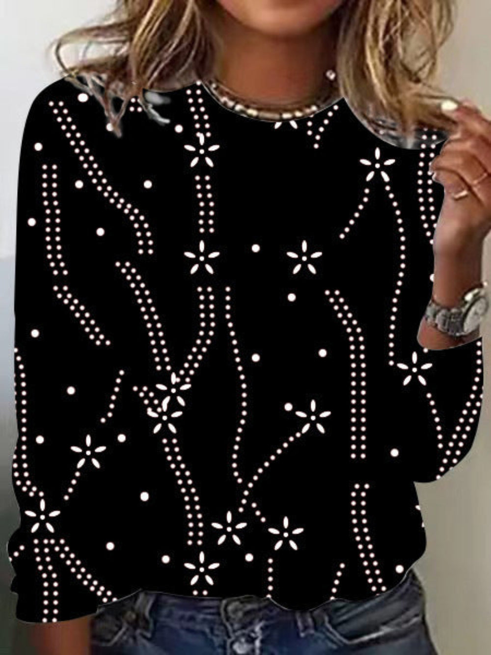 GR | Elegant Top with Print