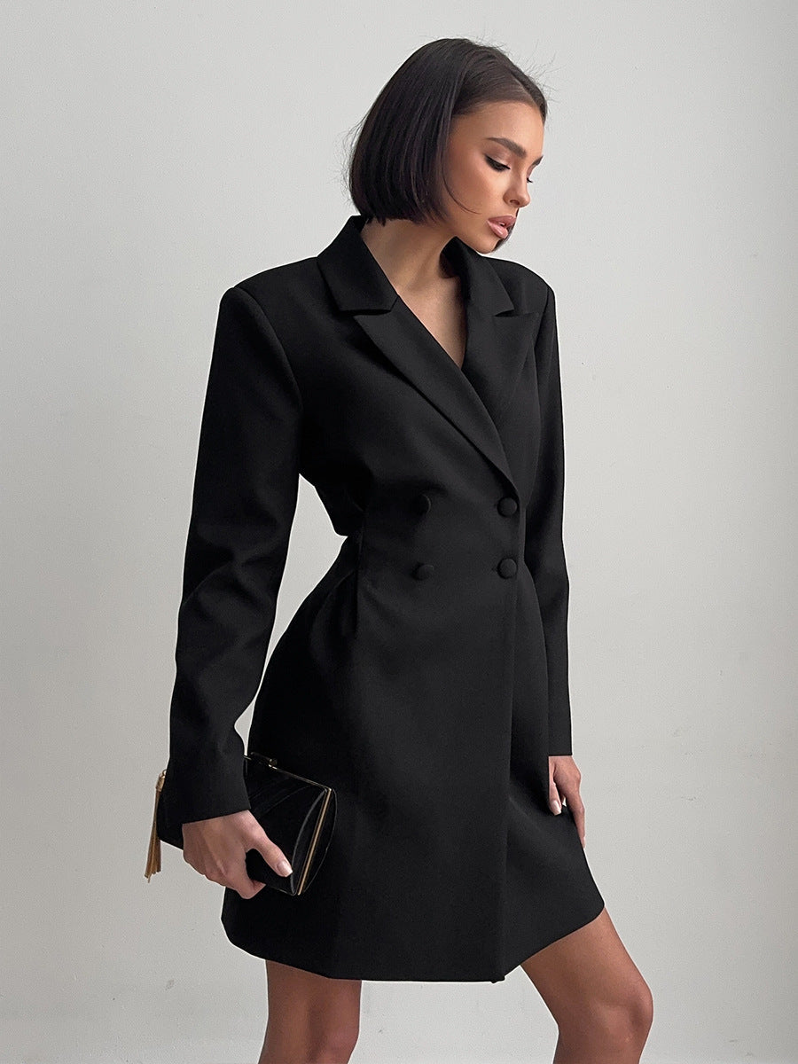 Women's blazer dress in an oversized cut, size S