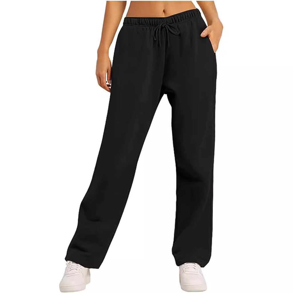Damen Bequeme Freizeithose mit elastischem Bund und seitlichen Taschen GR
